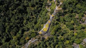 Lost city trek panoramic view sierra Nevada de Santa Marta